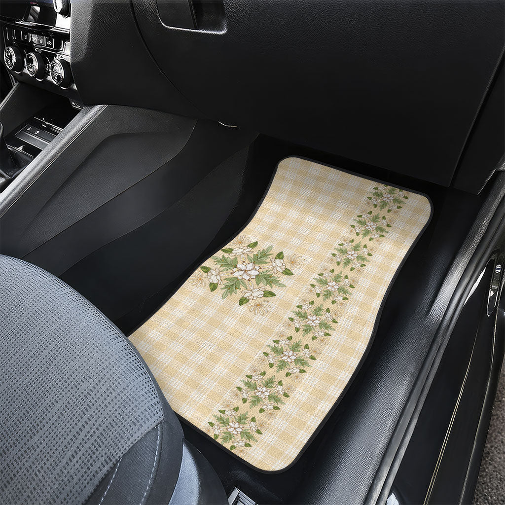 Melemele Ahiahia Hawai'i Palaka Squares Maile Leaf Car Mats Flowers Hawaiian Quilt Patterns