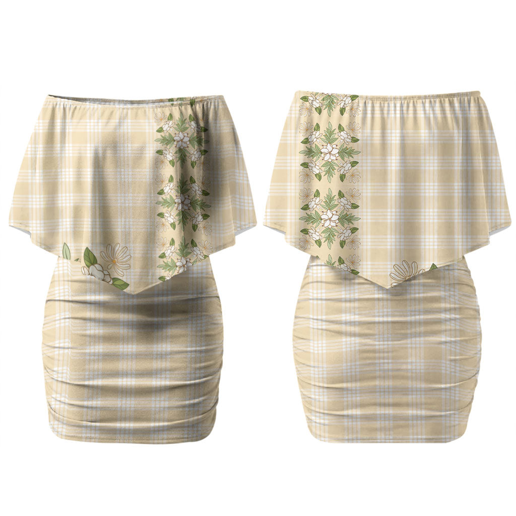 Melemele Ahiahia Hawai'i Palaka Squares Maile Leaf Couples Matching Off Shoulder Short Dress and Hawaiian Shirt Flowers Hawaiian Quilt Patterns