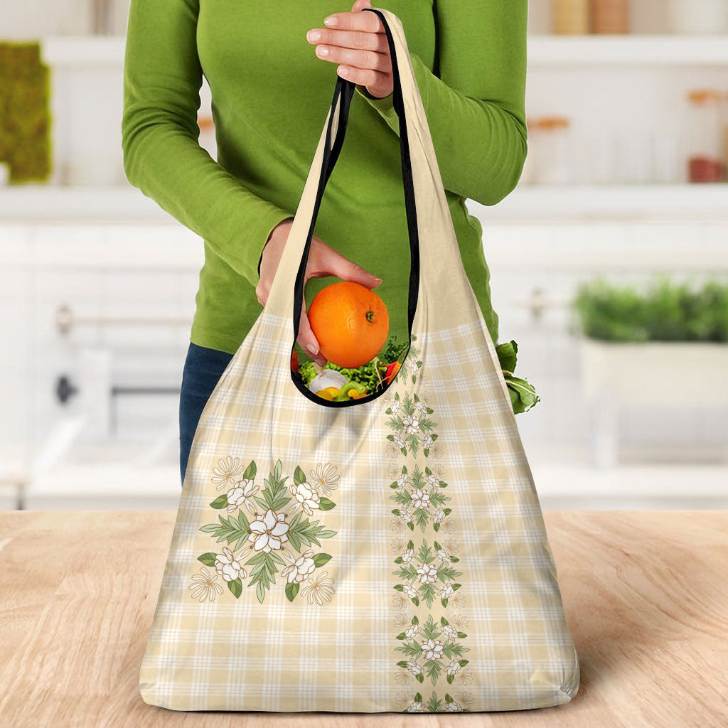 Melemele Ahiahia Hawai'i Palaka Squares Maile Leaf Grocery Bag Flowers Hawaiian Quilt Patterns