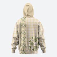 Melemele Ahiahia Hawai'i Palaka Squares Maile Leaf Zip Hoodie Flowers Hawaiian Quilt Patterns