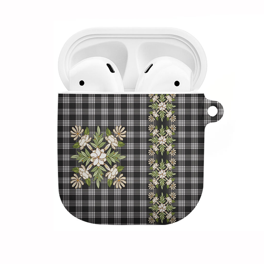 Pauli Hawai'i Palaka Squares Maile Leaf AirPods Case Flowers Hawaiian Quilt Patterns