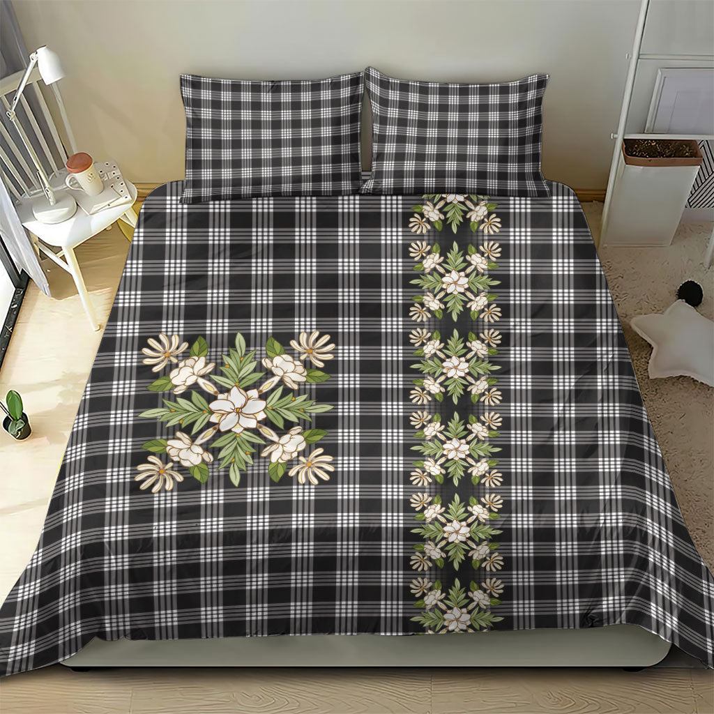Pauli Hawai'i Palaka Squares Maile Leaf Bedding Set Flowers Hawaiian Quilt Patterns