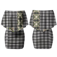 Pauli Hawai'i Palaka Squares Maile Leaf Couples Matching Off Shoulder Short Dress and Long Sleeve Button Shirt Flowers Hawaiian Quilt Patterns