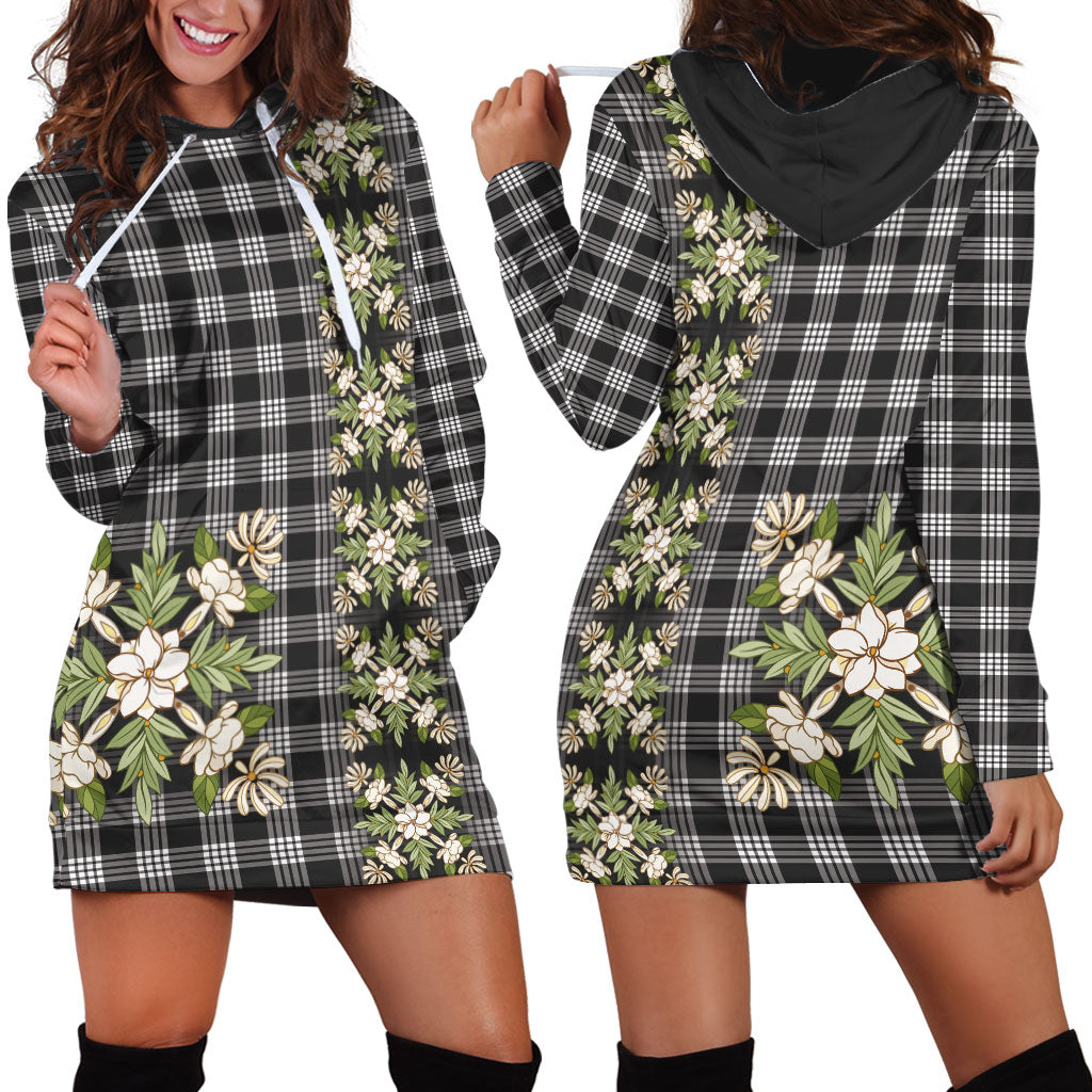 Pauli Hawai'i Palaka Squares Maile Leaf Hoodie Dress Flowers Hawaiian Quilt Patterns