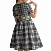 Pauli Hawai'i Palaka Squares Maile Leaf Kid Short Sleeve Dress Flowers Hawaiian Quilt Patterns