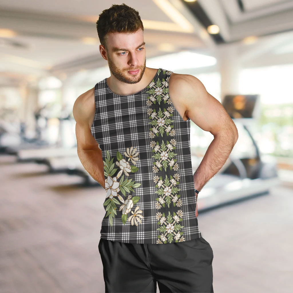 Pauli Hawai'i Palaka Squares Maile Leaf Men Tank Top Flowers Hawaiian Quilt Patterns