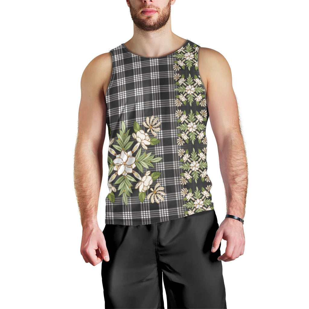 Pauli Hawai'i Palaka Squares Maile Leaf Men Tank Top Flowers Hawaiian Quilt Patterns