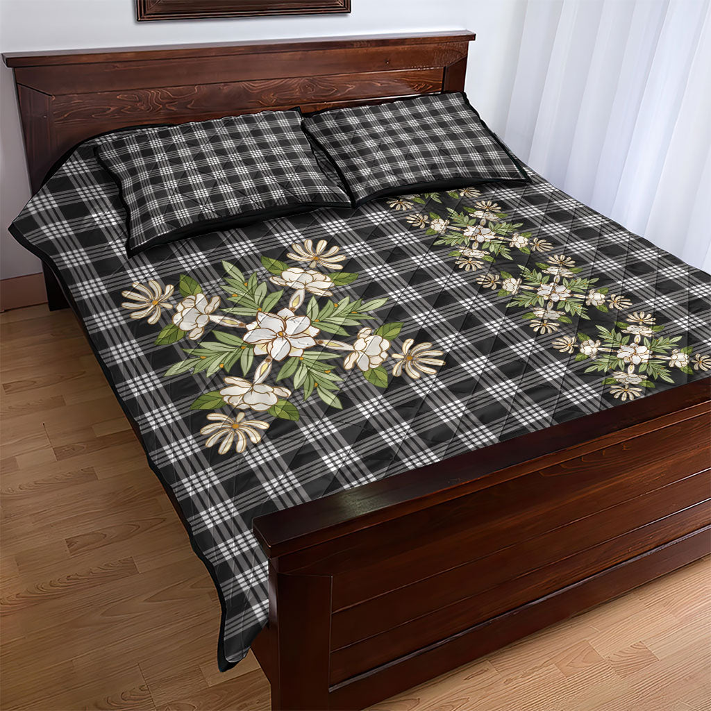 Pauli Hawai'i Palaka Squares Maile Leaf Quilt Bed Set Flowers Hawaiian Quilt Patterns
