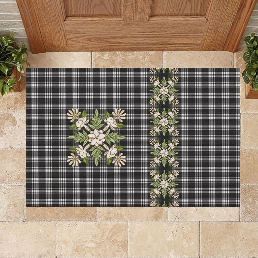 Pauli Hawai'i Palaka Squares Maile Leaf Rubber Doormat Flowers Hawaiian Quilt Patterns
