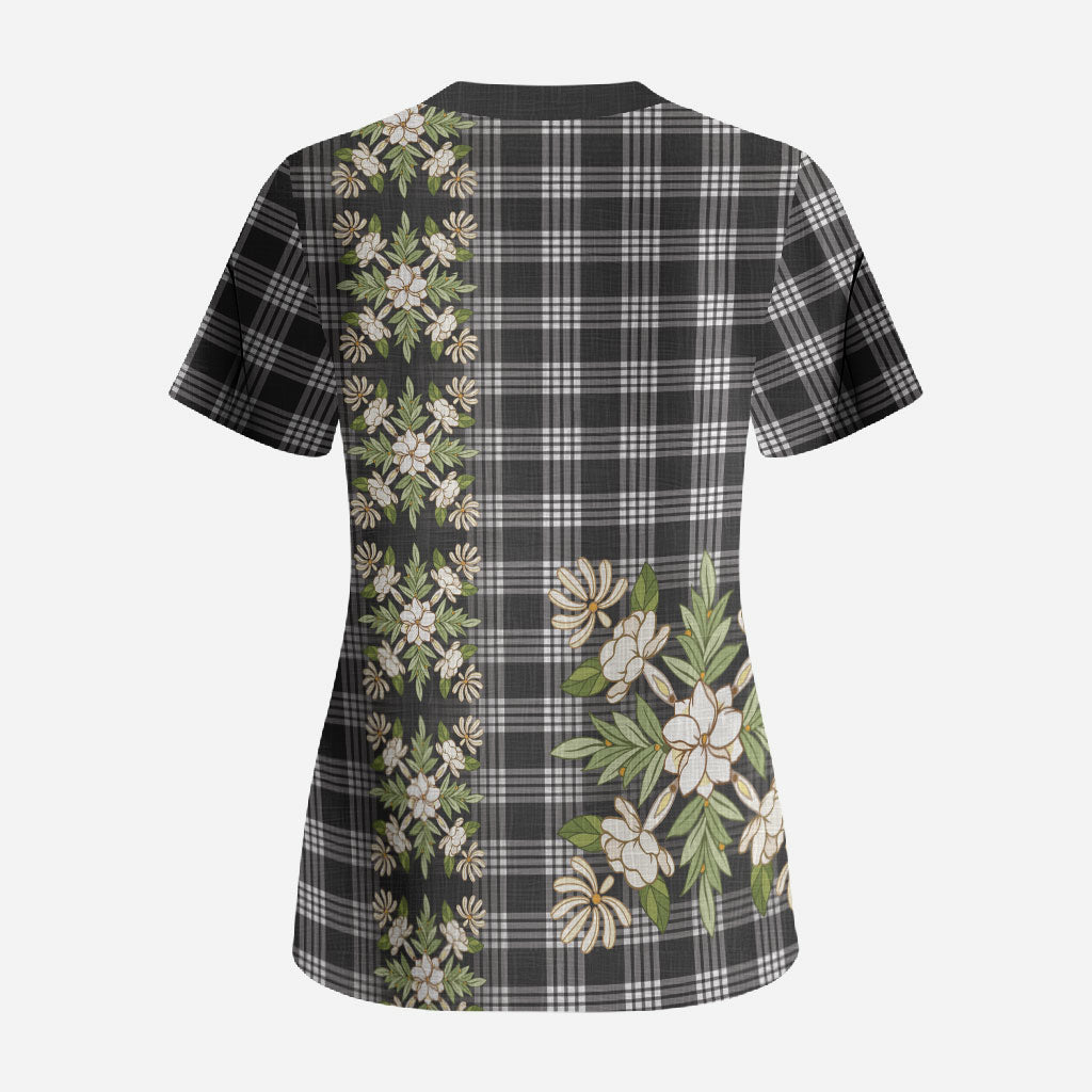 Pauli Hawai'i Palaka Squares Maile Leaf Scrub Top Flowers Hawaiian Quilt Patterns