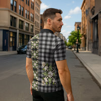 Pauli Hawai'i Palaka Squares Maile Leaf Zipper Polo Shirt Flowers Hawaiian Quilt Patterns