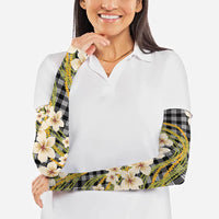 Ele'ele Hawai'i Palaka Plumeria Arm Sleeves Puakenikeni and Maile Lei LT9 - Polynesian Pride