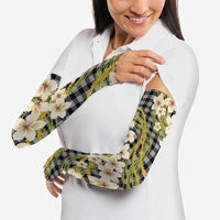 Ele'ele Hawai'i Palaka Plumeria Arm Sleeves Puakenikeni and Maile Lei LT9 - Polynesian Pride