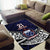 Custom Samoa Rugby Pacific Area Rug Samoan Warrior Tribal Pattern