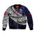 Custom Samoa Rugby Pacific Bomber Jacket Samoan Warrior Tribal Pattern