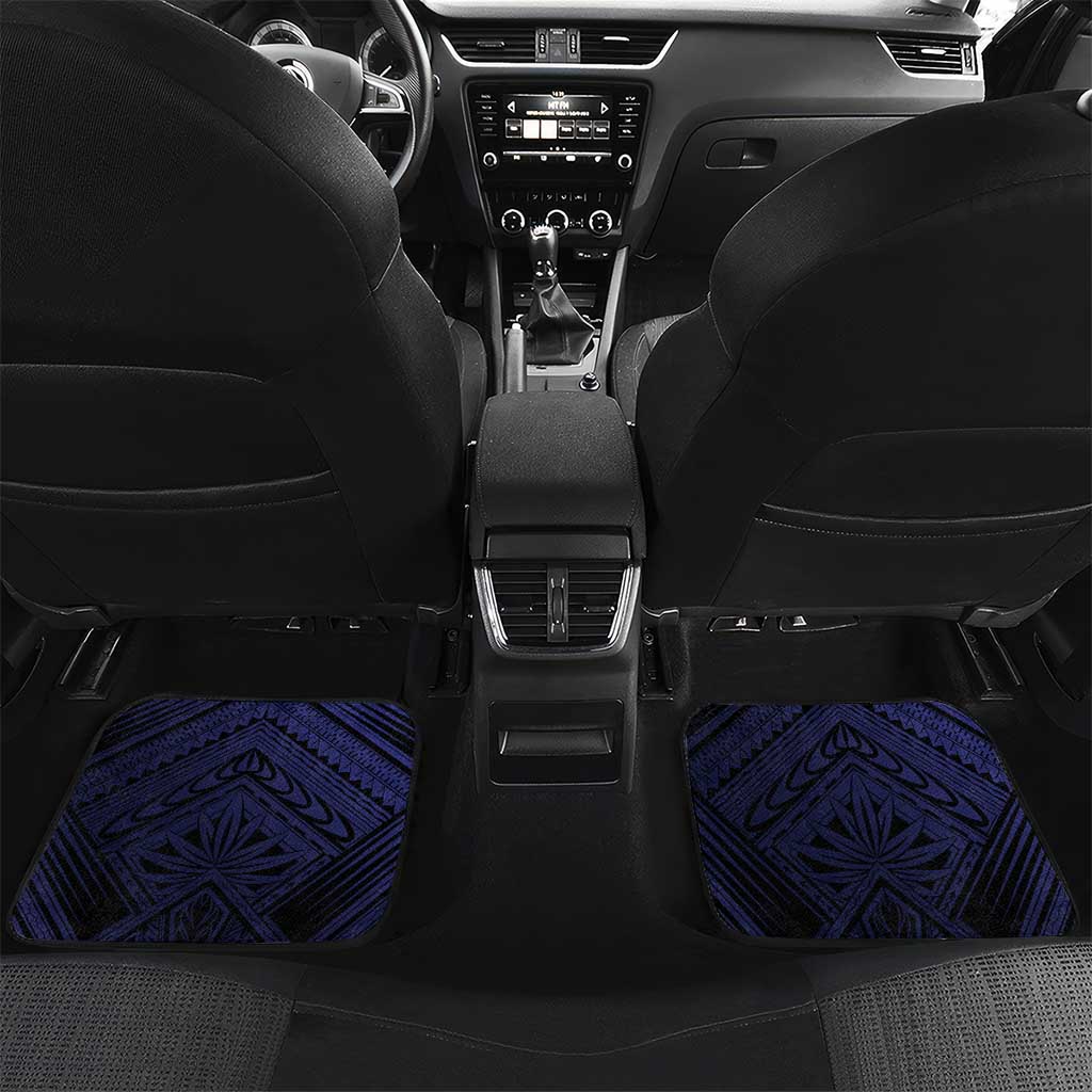 Custom Samoa Rugby Pacific Car Mats Samoan Warrior Tribal Pattern