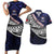 Custom Samoa Rugby Pacific Couples Matching Short Sleeve Bodycon Dress and Hawaiian Shirt Samoan Warrior Tribal Pattern