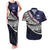 Custom Samoa Rugby Pacific Couples Matching Tank Maxi Dress and Hawaiian Shirt Samoan Warrior Tribal Pattern