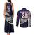 Custom Samoa Rugby Pacific Couples Matching Tank Maxi Dress and Long Sleeve Button Shirt Samoan Warrior Tribal Pattern