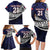 Custom Samoa Rugby Pacific Family Matching Long Sleeve Bodycon Dress and Hawaiian Shirt Samoan Warrior Tribal Pattern