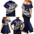 Custom Samoa Rugby Pacific Family Matching Mermaid Dress and Hawaiian Shirt Samoan Warrior Tribal Pattern