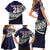 Custom Samoa Rugby Pacific Family Matching Short Sleeve Bodycon Dress and Hawaiian Shirt Samoan Warrior Tribal Pattern