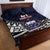 Custom Samoa Rugby Pacific Quilt Bed Set Samoan Warrior Tribal Pattern