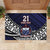 Custom Samoa Rugby Pacific Rubber Doormat Samoan Warrior Tribal Pattern