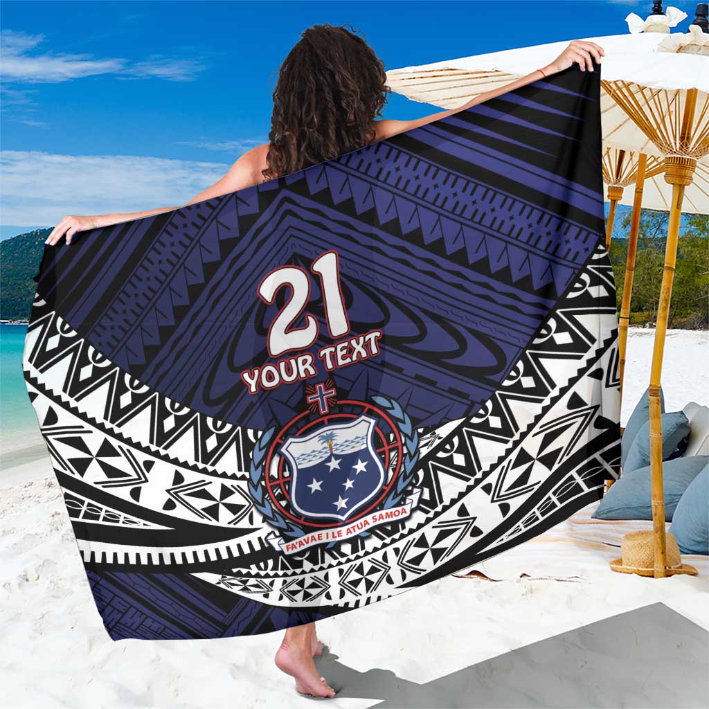 Custom Samoa Rugby Pacific Sarong Samoan Warrior Tribal Pattern