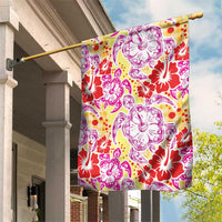 Palaka with Honu and Hibiscus Garden Flag Hawaiian Heritage Spirit - Polynesian Pride