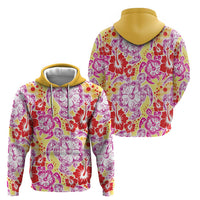 Palaka with Honu and Hibiscus Hoodie Hawaiian Heritage Spirit - Polynesian Pride