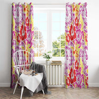 Palaka with Honu and Hibiscus Window Curtain Hawaiian Heritage Spirit - Polynesian Pride