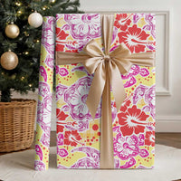 Palaka with Honu and Hibiscus Wrapping Paper Hawaiian Heritage Spirit - Polynesian Pride