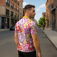 Palaka with Honu and Hibiscus Zipper Polo Shirt Hawaiian Heritage Spirit - Polynesian Pride