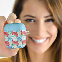 Palaka with Honu and Plumeria AirPods Case Hawaiian Heritage Spirit LT9 - Polynesian Pride