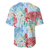 Palaka with Honu and Plumeria Baseball Jersey Hawaiian Heritage Spirit - Polynesian Pride