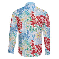 Palaka with Honu and Plumeria Family Matching Puletasi and Hawaiian Shirt Hawaiian Heritage Spirit - Polynesian Pride