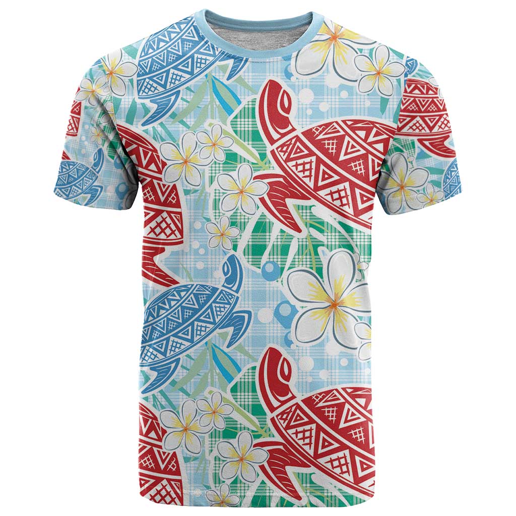 Palaka with Honu and Plumeria T Shirt Hawaiian Heritage Spirit - Polynesian Pride