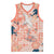 Red Palaka Crane and Flowers Basketball Jersey Japan Heritage Spirit - Polynesian Pride