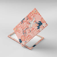 Red Palaka Crane and Flowers Canvas Wall Art Japan Heritage Spirit LT9 With Frame Red - Polynesian Pride