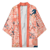 Red Palaka Crane and Flowers Kimono Japan Heritage Spirit - Polynesian Pride