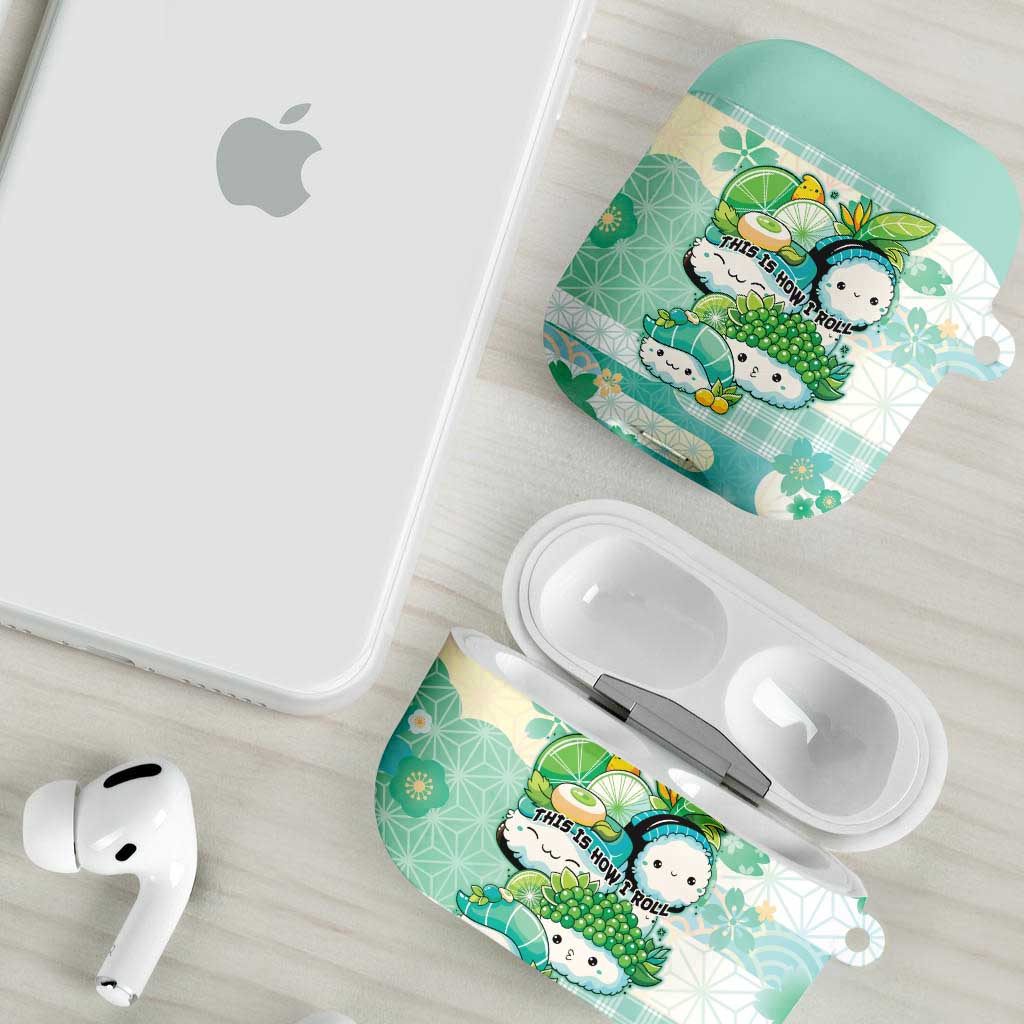 Japanese Kawaii Sushi AirPods Case Green Wagara Palaka This Is How I Roll LT9 - Polynesian Pride
