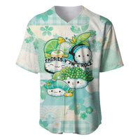 Personalized Japanese Kawaii Sushi Baseball Jersey Green Wagara Palaka This Is How I Roll LT9 Green - Polynesian Pride