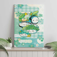 Japanese Kawaii Sushi Canvas Wall Art Green Wagara Palaka This Is How I Roll LT9 - Polynesian Pride