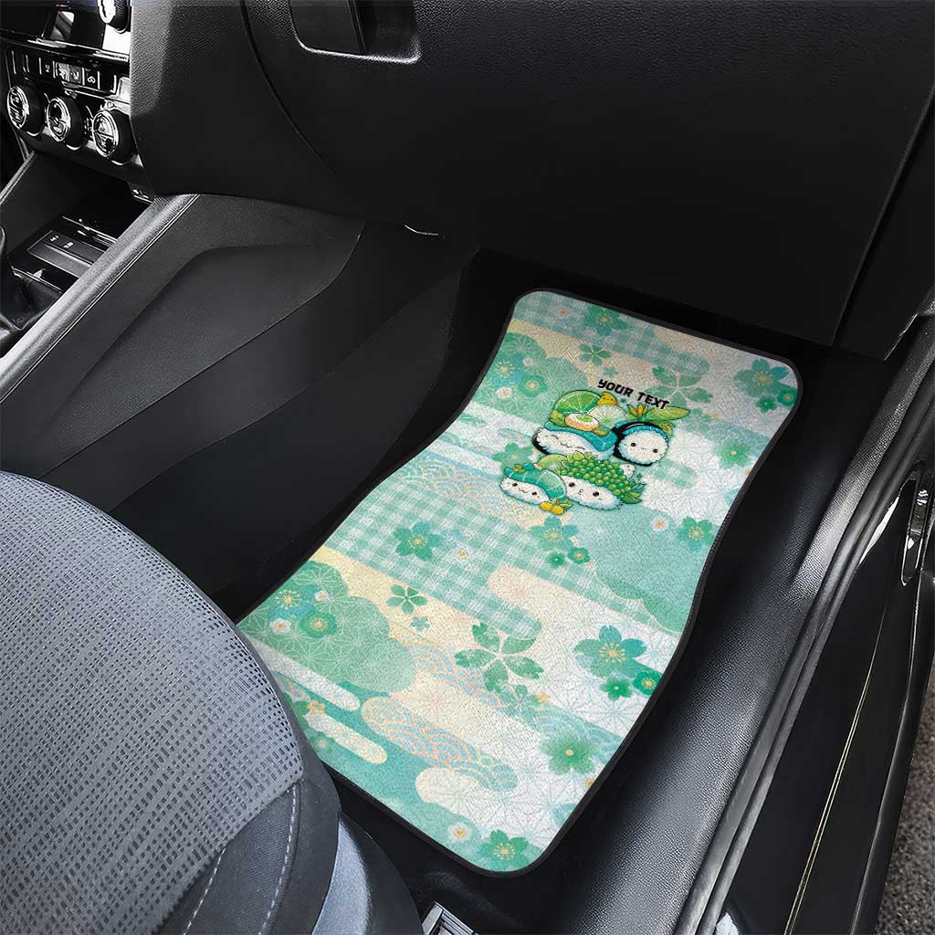 Personalized Japanese Kawaii Sushi Car Mats Green Wagara Palaka This Is How I Roll LT9 - Polynesian Pride