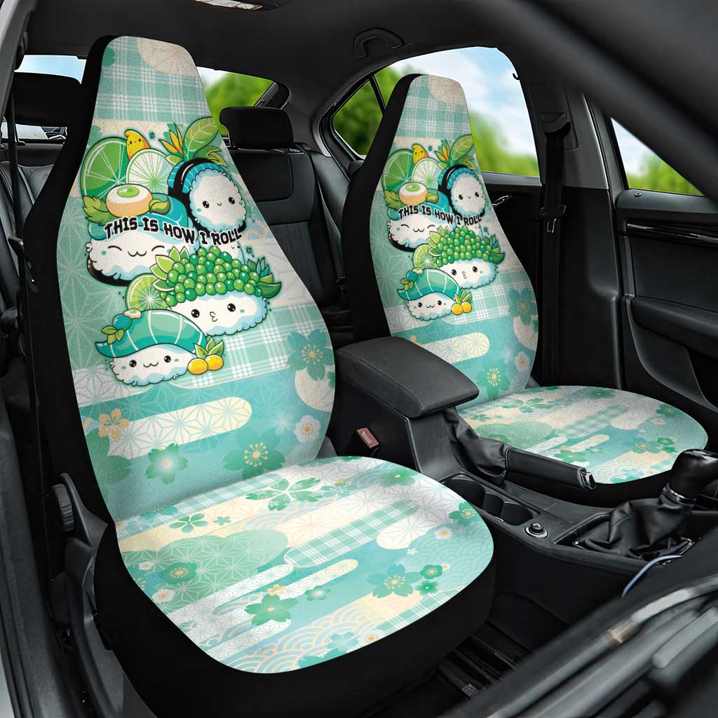 Japanese Kawaii Sushi Car Seat Cover Green Wagara Palaka This Is How I Roll
