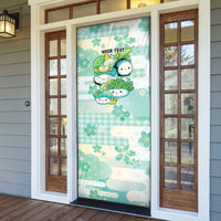 Personalized Japanese Kawaii Sushi Door Cover Green Wagara Palaka This Is How I Roll LT9 - Polynesian Pride