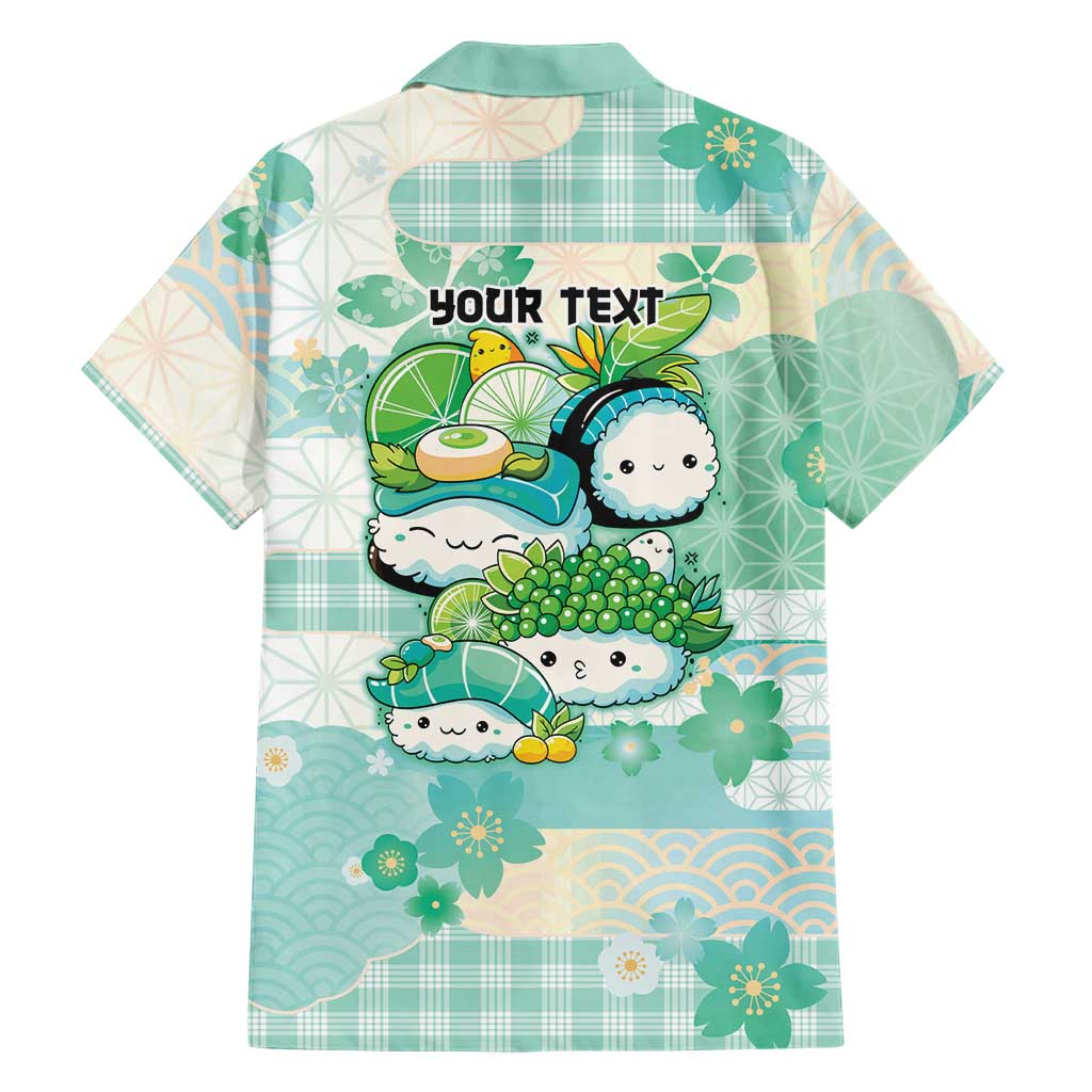 Personalized Japanese Kawaii Sushi Family Matching Mermaid Dress and Hawaiian Shirt Green Wagara Palaka This Is How I Roll