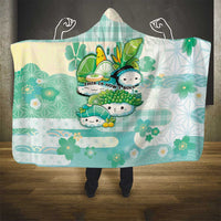 Japanese Kawaii Sushi Hooded Blanket Green Wagara Palaka This Is How I Roll LT9 - Polynesian Pride