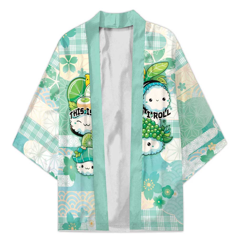Personalized Japanese Kawaii Sushi Kimono Green Wagara Palaka This Is How I Roll LT9 Unisex Green - Polynesian Pride